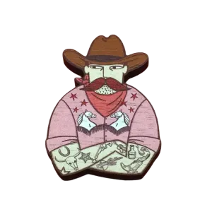 Su Owen Cowboy Pin Brooch