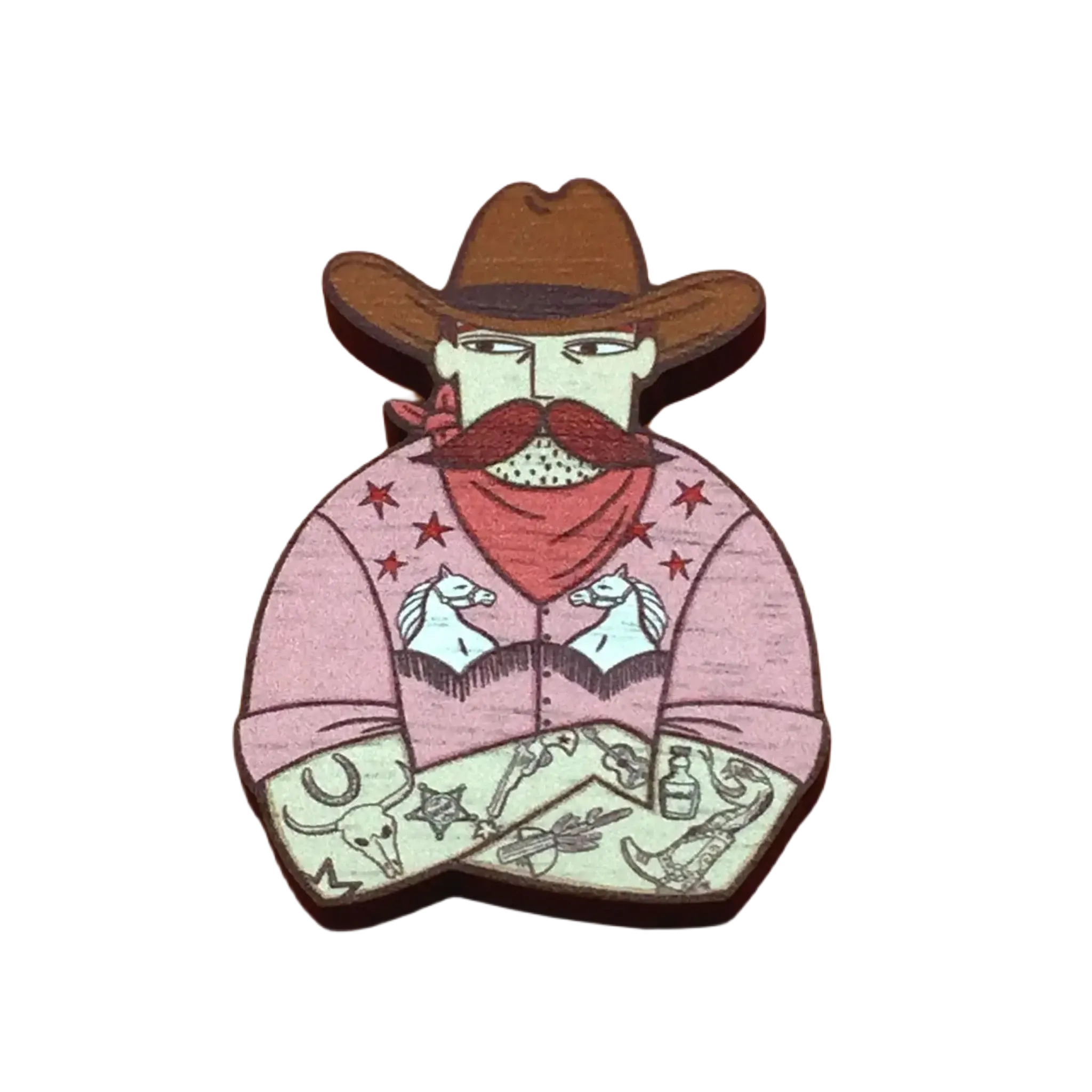 Su Owen Cowboy Pin Brooch