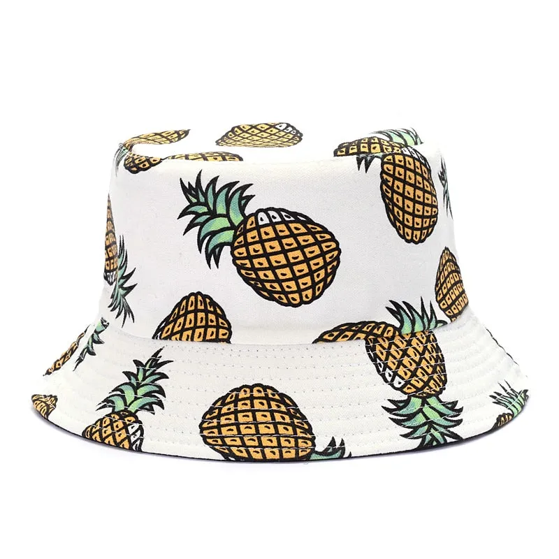 Summer Cartoons Graffiti Bucket Hat For Women Men Outdoor Foldable Bob Fisherman Hat Girls Boys Gorros Panama eSun Hat