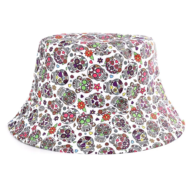 Summer Cartoons Graffiti Bucket Hat For Women Men Outdoor Foldable Bob Fisherman Hat Girls Boys Gorros Panama eSun Hat