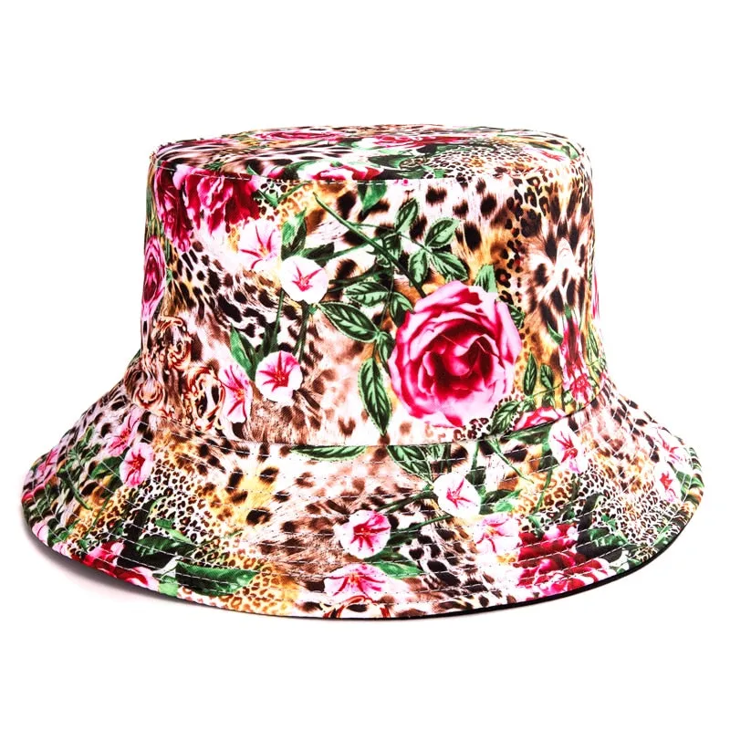 Summer Cartoons Graffiti Bucket Hat For Women Men Outdoor Foldable Bob Fisherman Hat Girls Boys Gorros Panama eSun Hat
