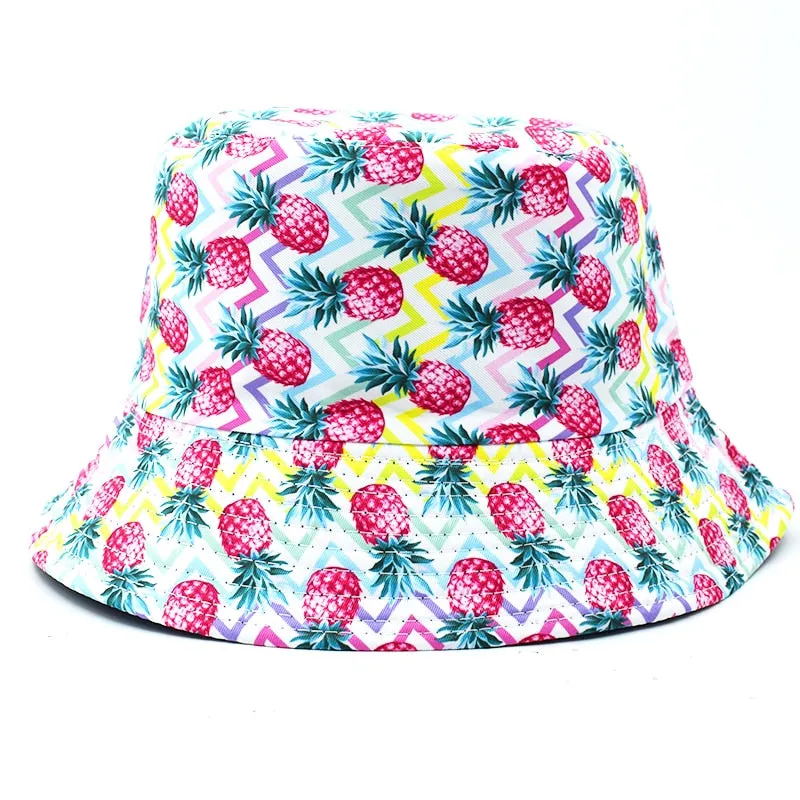 Summer Cartoons Graffiti Bucket Hat For Women Men Outdoor Foldable Bob Fisherman Hat Girls Boys Gorros Panama eSun Hat