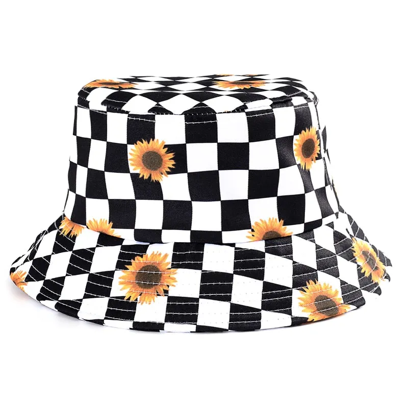 Summer Cartoons Graffiti Bucket Hat For Women Men Outdoor Foldable Bob Fisherman Hat Girls Boys Gorros Panama eSun Hat