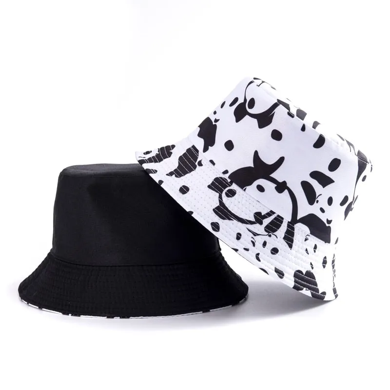 Summer Cartoons Graffiti Bucket Hat For Women Men Outdoor Foldable Bob Fisherman Hat Girls Boys Gorros Panama eSun Hat