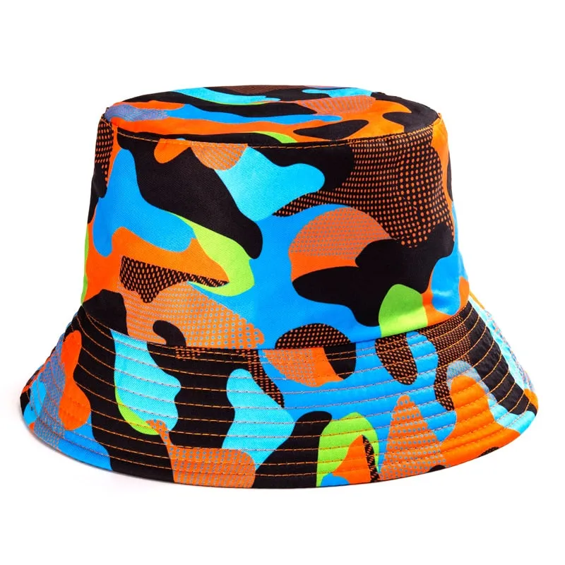 Summer Cartoons Graffiti Bucket Hat For Women Men Outdoor Foldable Bob Fisherman Hat Girls Boys Gorros Panama eSun Hat
