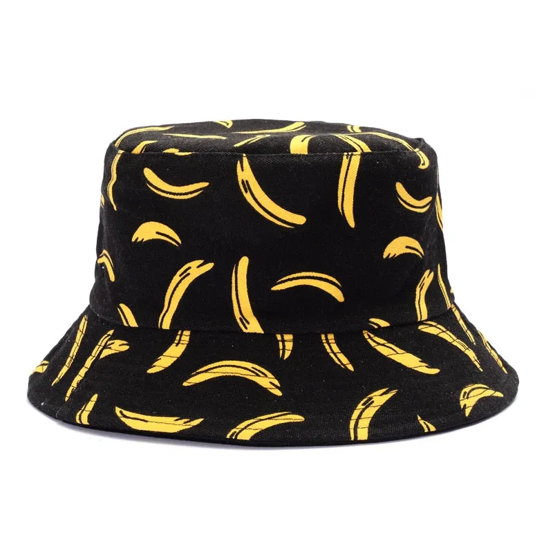 Summer Cartoons Graffiti Bucket Hat For Women Men Outdoor Foldable Bob Fisherman Hat Girls Boys Gorros Panama eSun Hat