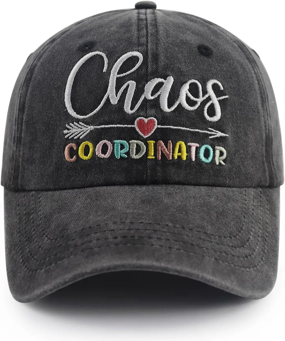 Thank You Gifts for Women Men Teacher Lady, Funny Adjustable Washed Cotton Embroidered Chaos Coordinator Baseball Cap