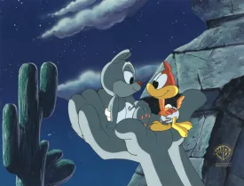 Tiny Toons Original Production Cel:  Calamity and Little Beeper