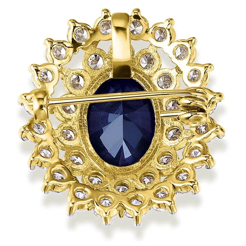 Tru-Sapphire Royal Brooch