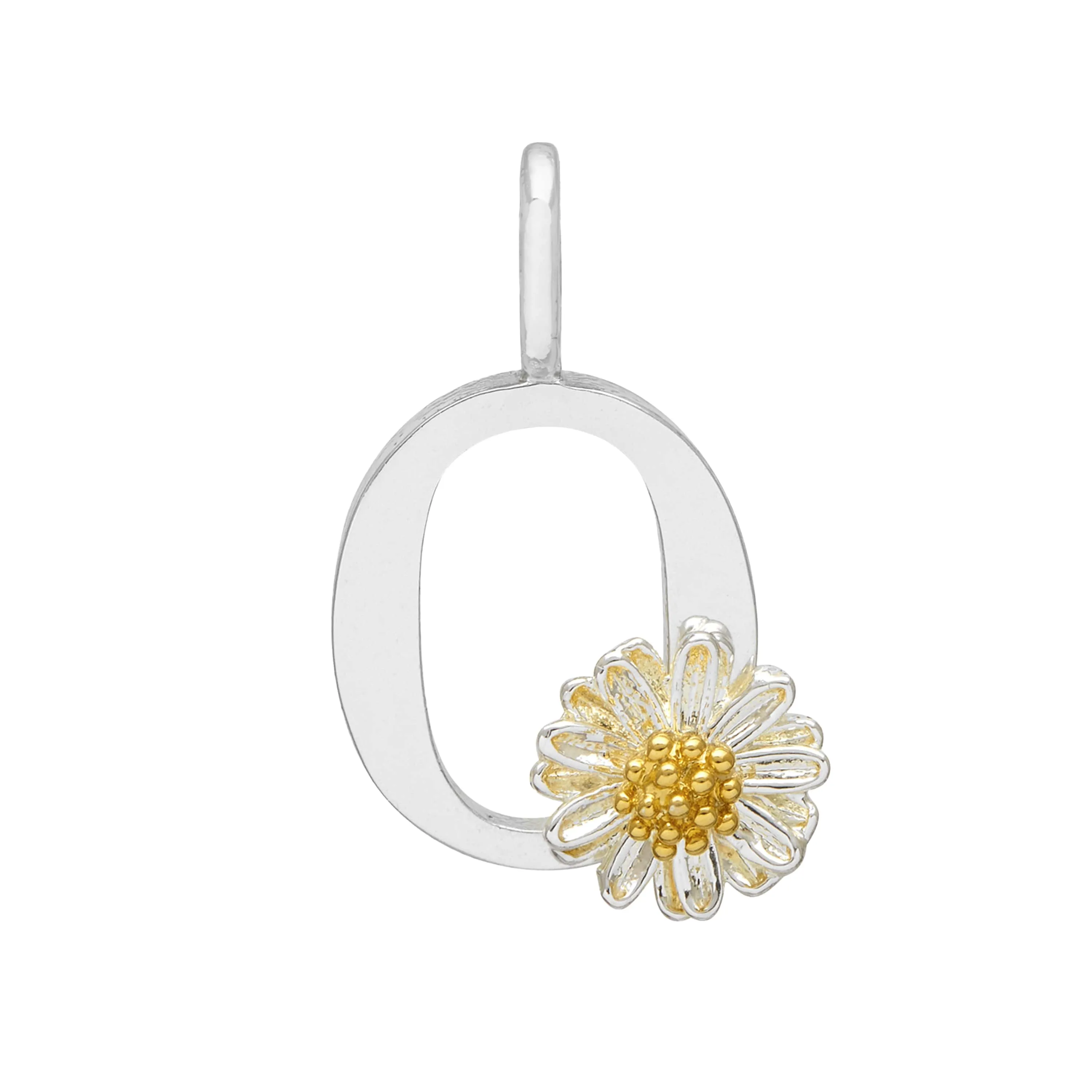 Wildflower Initial Charm