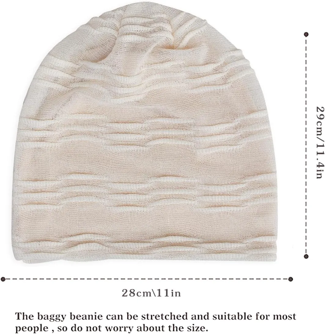 Womens Chemo Beanie Hat Cancer Cap Stretch Slouchy Turban Headwear