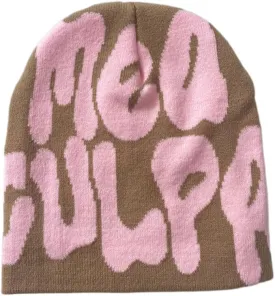 Y2k Spider Beanie Hat Beanie MEA Culpa Wireless Acrylic Knit Skull Cap Winter Warm Hats for Women Man Teenagers