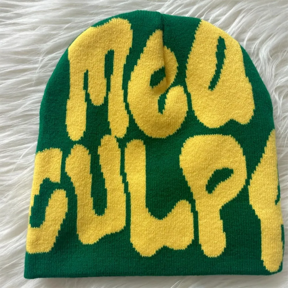 Y2k Spider Beanie Hat Beanie MEA Culpa Wireless Acrylic Knit Skull Cap Winter Warm Hats for Women Man Teenagers