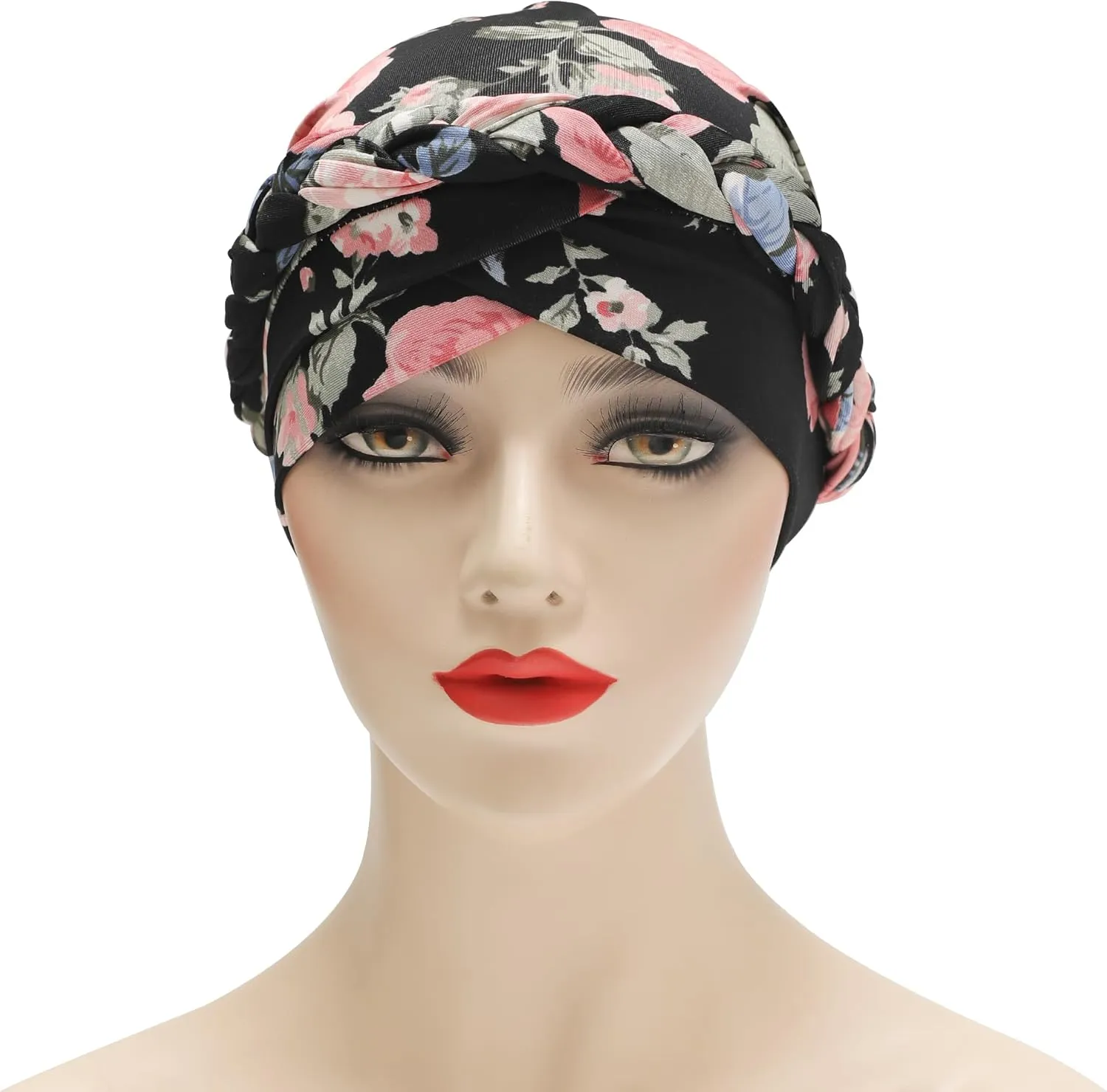 ZLYC Chemo Headwear Pre Tied Turban Headwrap Lightweight Beanie Hat for Women