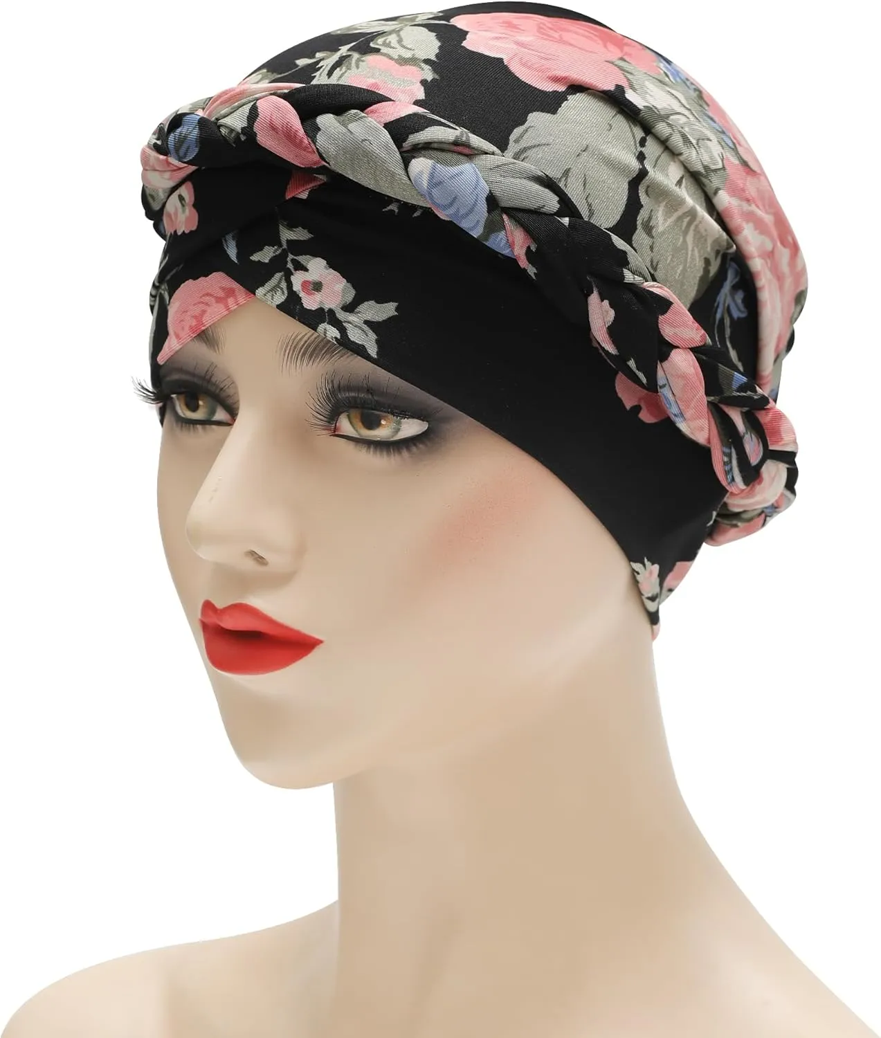 ZLYC Chemo Headwear Pre Tied Turban Headwrap Lightweight Beanie Hat for Women